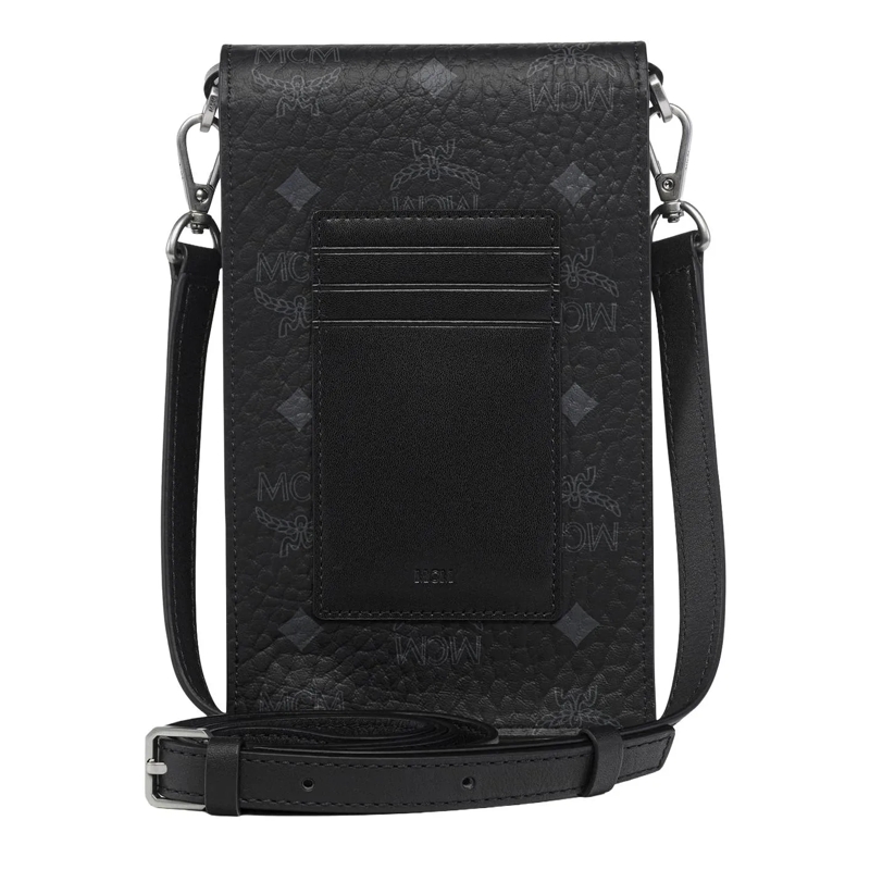 MCM Handytasche Aren Visetos Lanyard Fff Bk Black(Image 7)