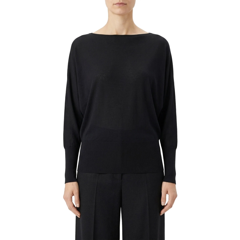 TOTEME T-Shirt Weites Langarmshirt schwarz(Image 2)