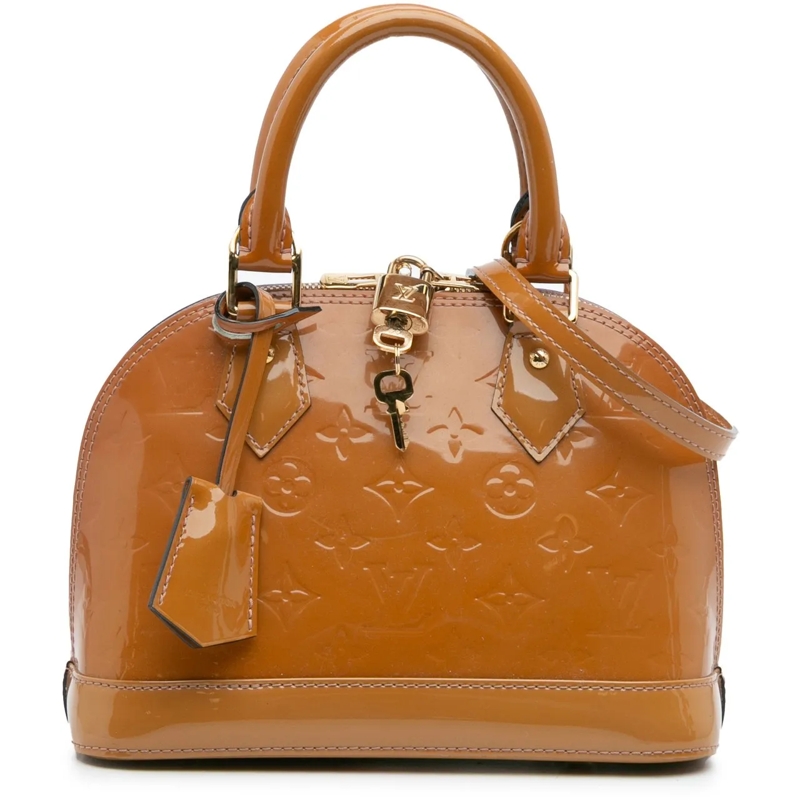 Louis Vuitton Schultertasche Monogram Vernis Alma BB braun