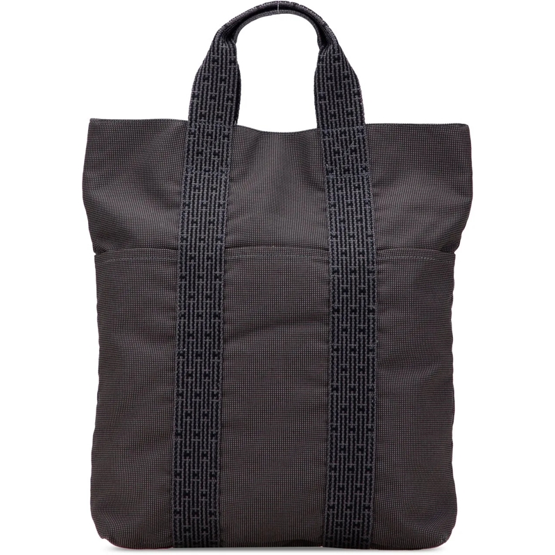 Hermès Shopper Canvas Herline Cabas grau