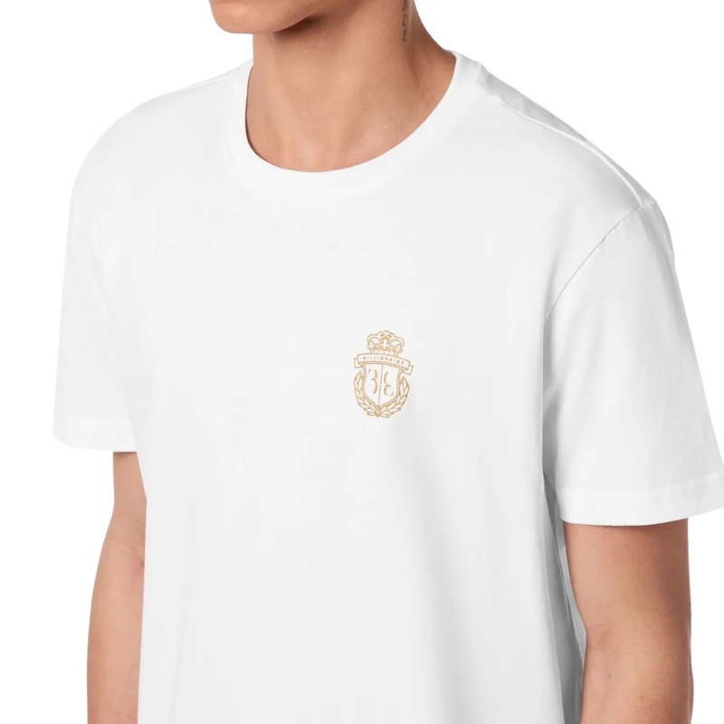 BILLIONAIRE T-Shirt T-Shirt Rundhalsausschnitt Ss Crest weiss(Image 4)
