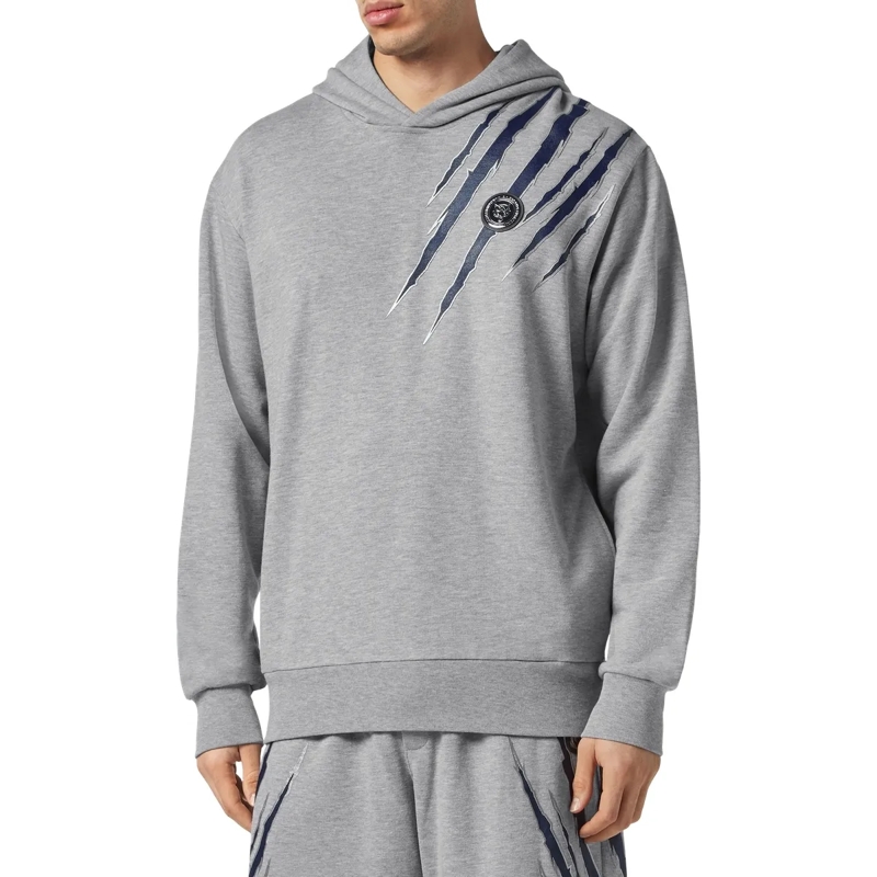 Plein Sport Top Sweatshirt Mit Kapuze Scratch grau(Image 3)