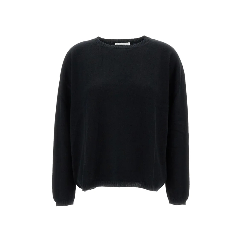 STEFANO MORTARI Trui Classic Knit Black Sweater Black