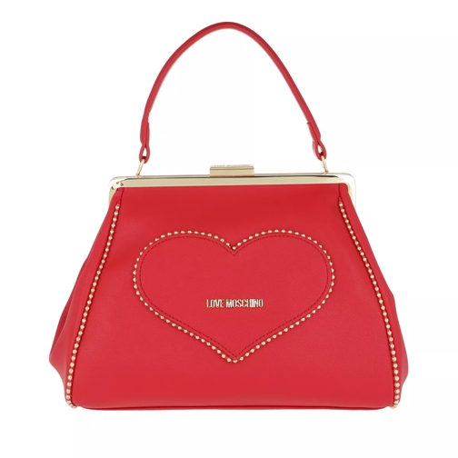 Love Moschino Logo Heart Bucket Bag Rosso Trunk