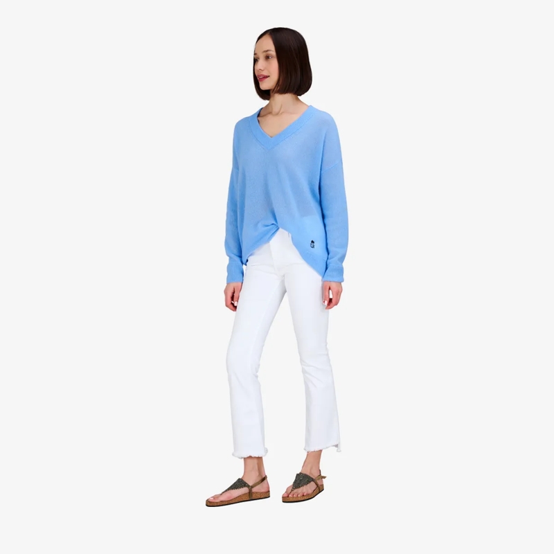 True Religion  Pullover V-Neck AMARA blau(Image 3)