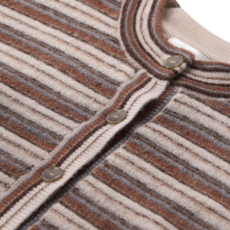 FRAME Vest Strickjacke aus Leinen-Mix braun(Image 3)