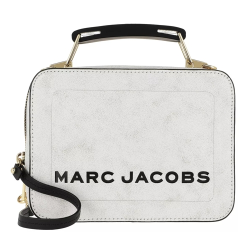 Marc Jacobs The Mini Box Bag Leather Moon White Crossbody Bag