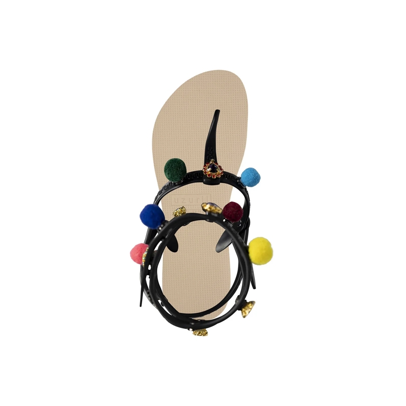 UZURII Flip Flops Zehentrenner Mondriaan Colorful Black sand(Image 3)