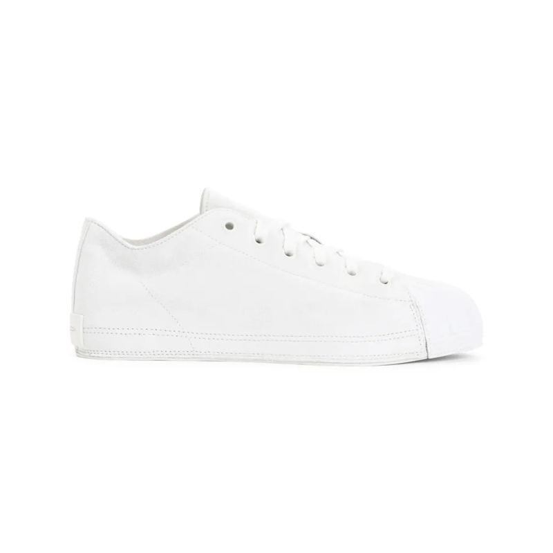 Y-3 Lage-top sneaker White Suede Low-Top Sneakers With Rounded Toe Cap White