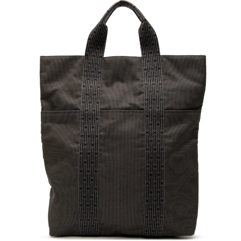 Hermès Shopper Canvas Herline Cabas grau