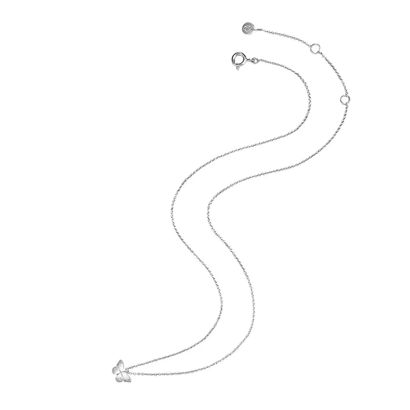 Glanzstücke München Mittellange Halskette Sterling Silber Halskette Schmetterling silber(Image 3)