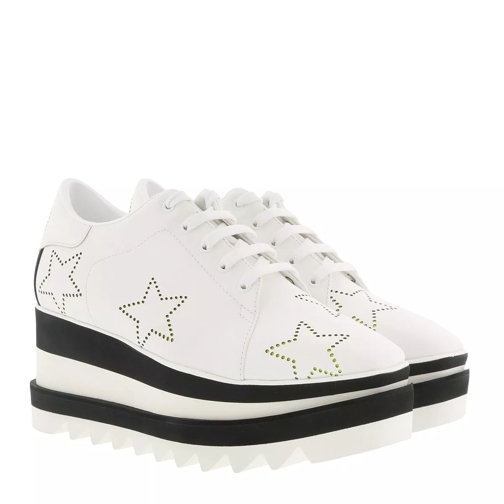 Stella McCartney Sneak Elyse Stars Fluo White/Yellow Low-Top Sneaker