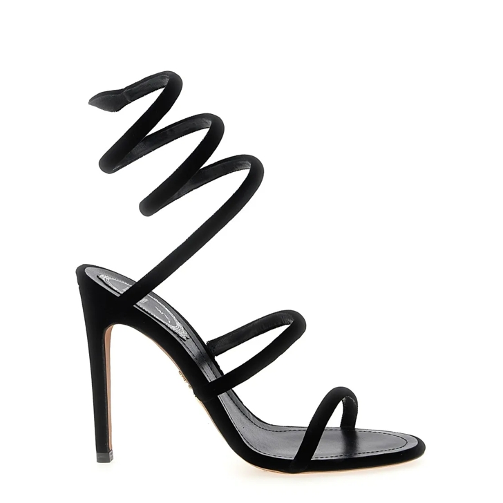 Rene Caovilla Sandales Talons Aiguilles Noires Rene Caovilla