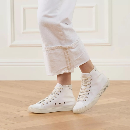 Saint Laurent sneaker haut de gamme Malibu Hightop Sneaker Blanc Optique (Image 2)