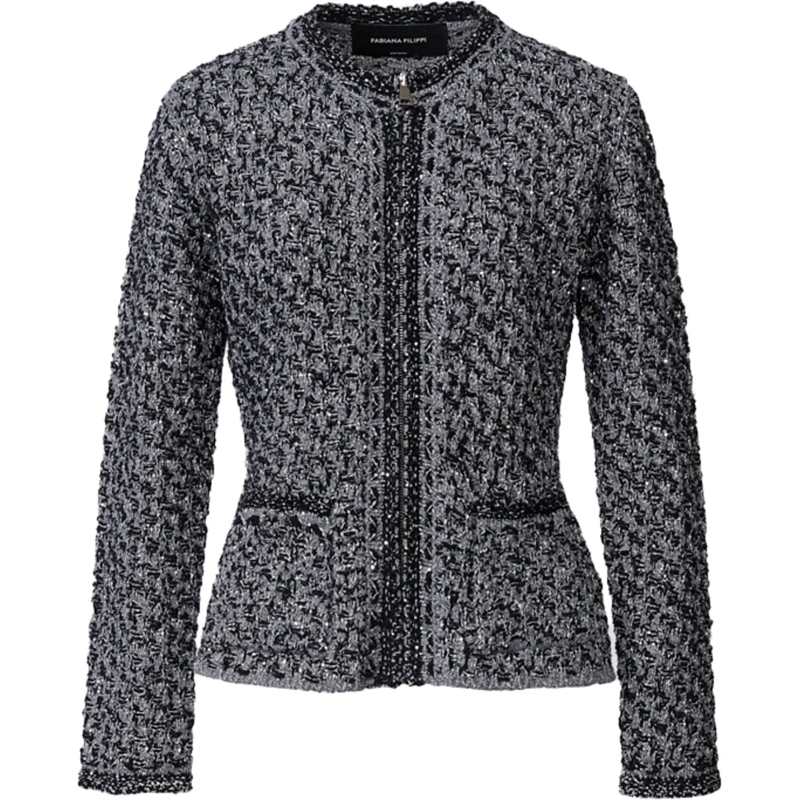 Fabiana Filippi Veste de transition Jackets Blue blau