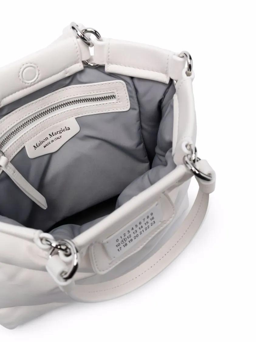 Maison Margiela Hobo bags Quilted Daisy-White Lambskin Bag in wit