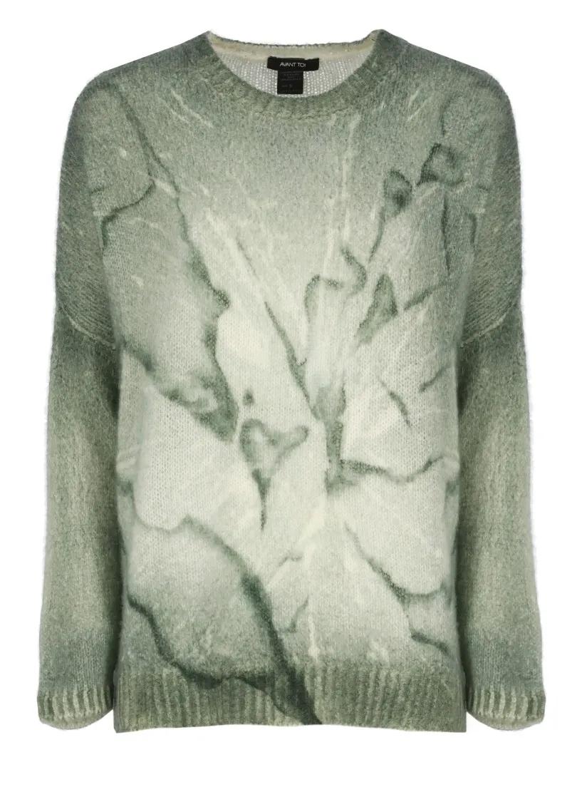 CALIBAN - Cashmere And Silk Sweater - Größe M - grün