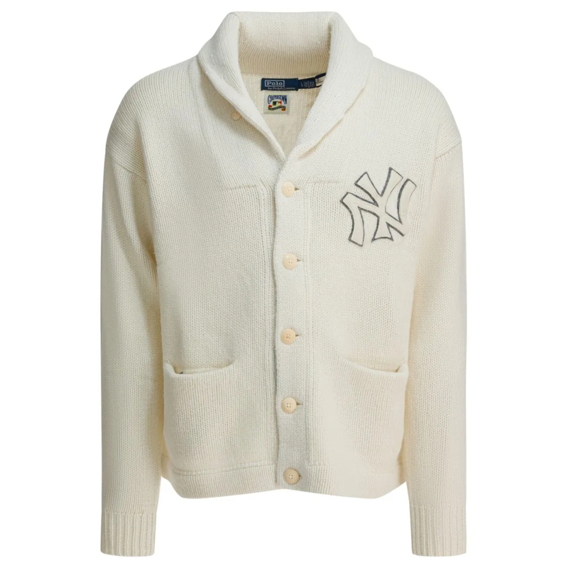 Polo Ralph Lauren Pullover "New York Yankees Wool Cardigan Neutrals