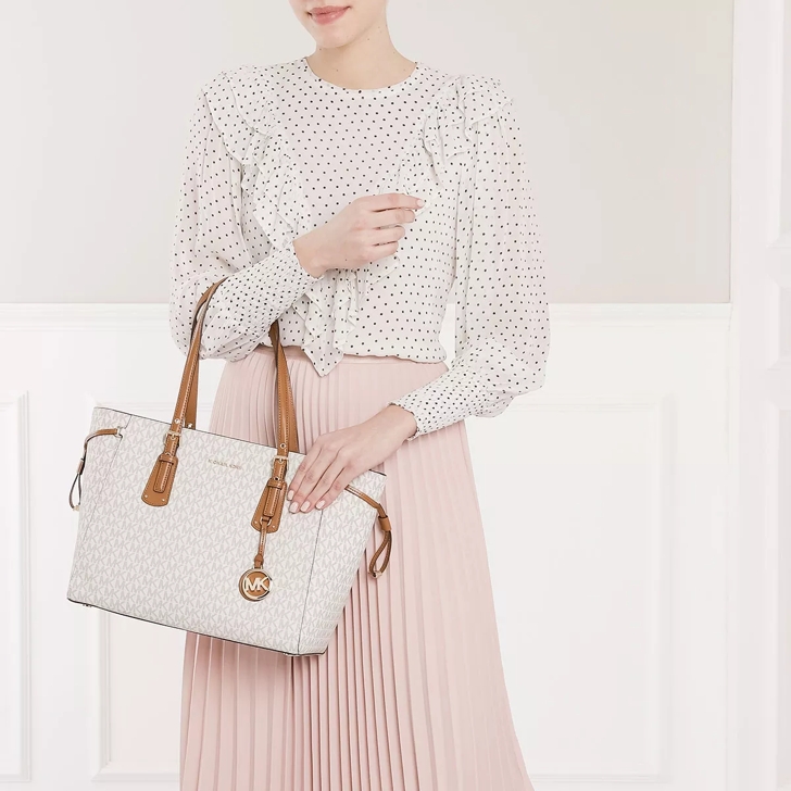 Michael kors voyager logo tote vanilla top