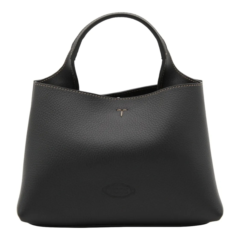 Tod's Sac à bandoulière Structured Handbag With  And Textured Surface Black