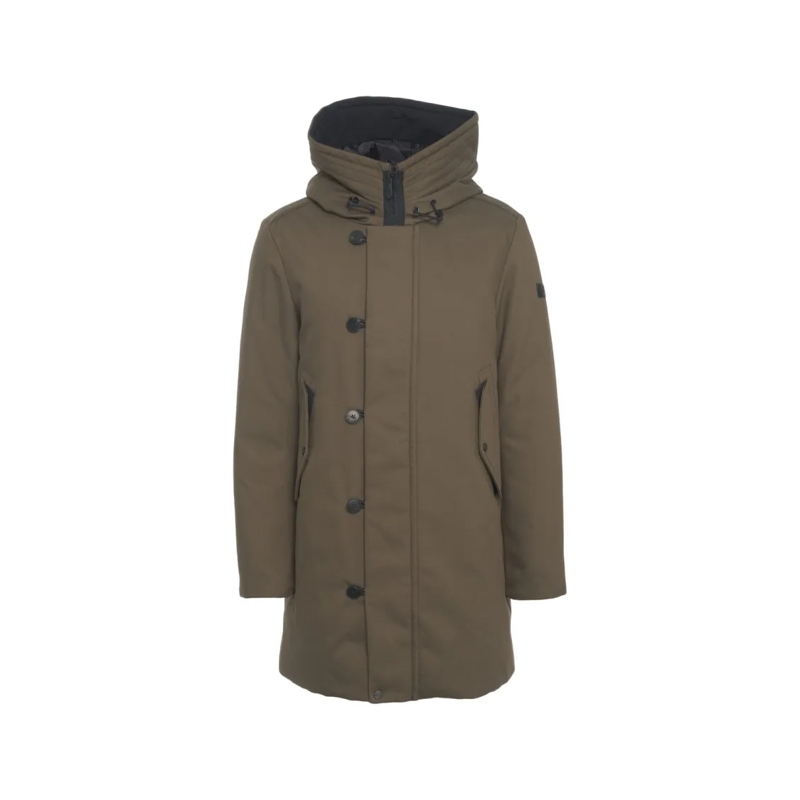 Peuterey Parka Olive Peuterey Parka With Practical Hood Grey