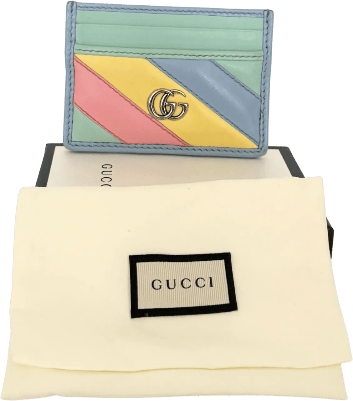 Thumbnail - Gucci Portemonnaie - Gucci GG Marmont calfskin card holder cardholder p - Gr. unisize - in Bunt - für Damen