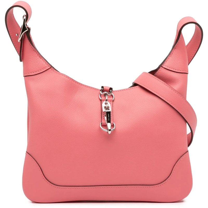 Hermès Schultertasche Evercolor Trim Duo 24 rose