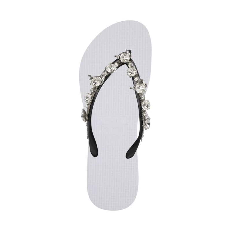 UZURII Flip Flops Zehentrenner Chrystal Dolphin weiss(Image 3)