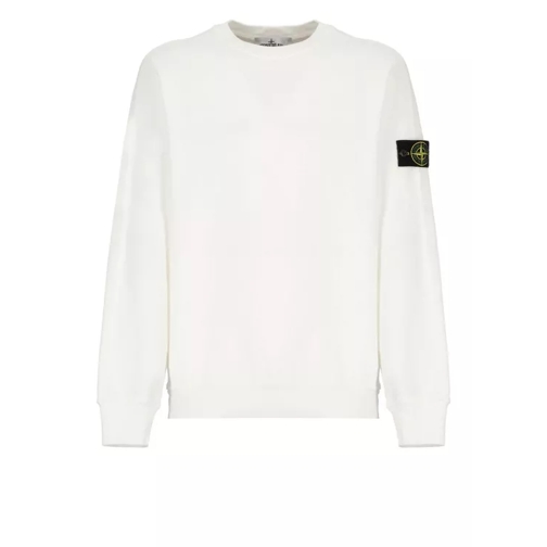 Stone Island Cotton Sweatshirt White 