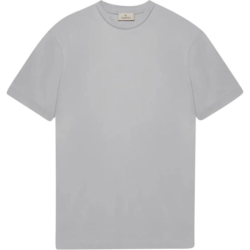 VALENZA T-shirt Valenza Interlock Supima T-shirts Grijs 1001 grau