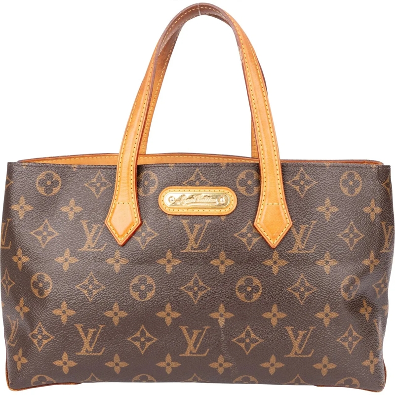 Louis Vuitton Schultertasche Louis Vuitton Canvas Monogram Wilshire Handbag braun