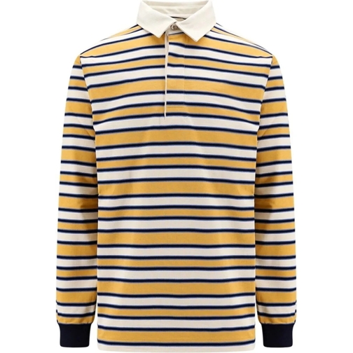 Gucci Legere Oberteile Gucci Striped Polo Shirt gelb