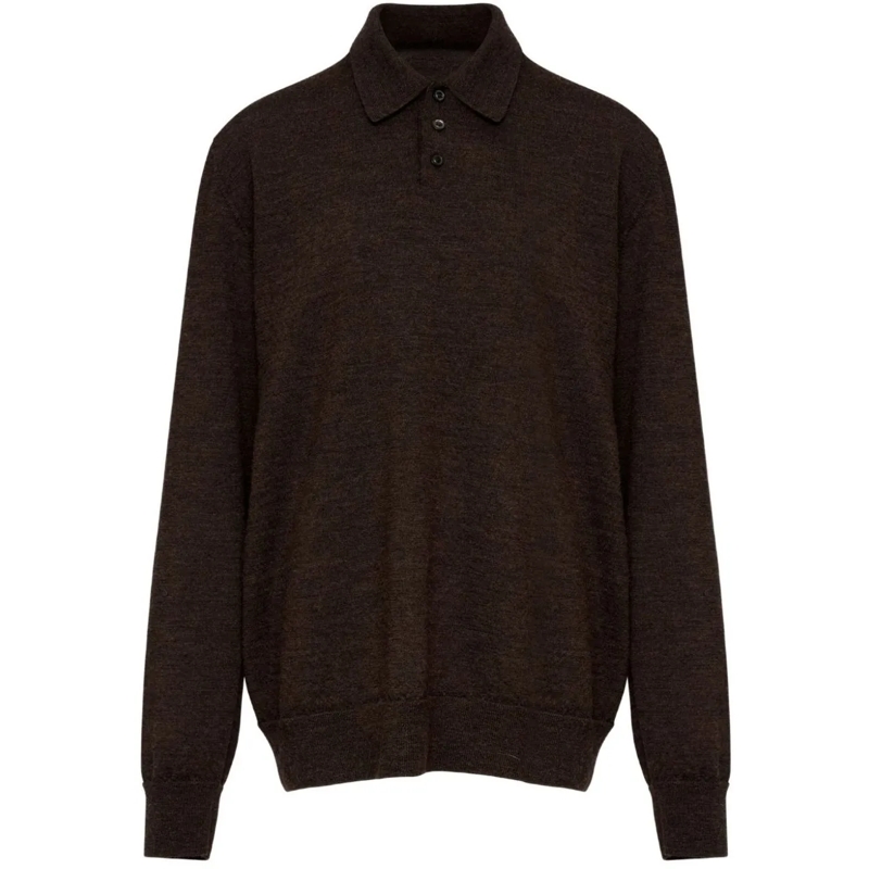 Maison Margiela Polo T-Shirts And Polos Marrone Scuro braun