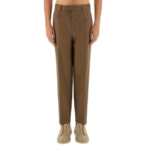 Zegna Anzugshosen Straight Leg Pants Brown