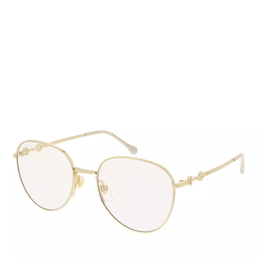 Gucci GG0880S-001 51 Woman Metal Gold-Transparent Sonnenbrille