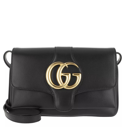 Gucci Arli Small Shoulder Bag Leather Black Crossbody Bag