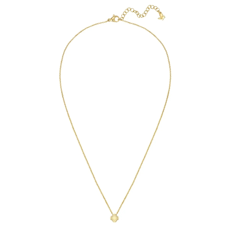 Glanzstücke München Mittellange Halskette Edelstahl Halskette Kleeblatt gold(Image 3)