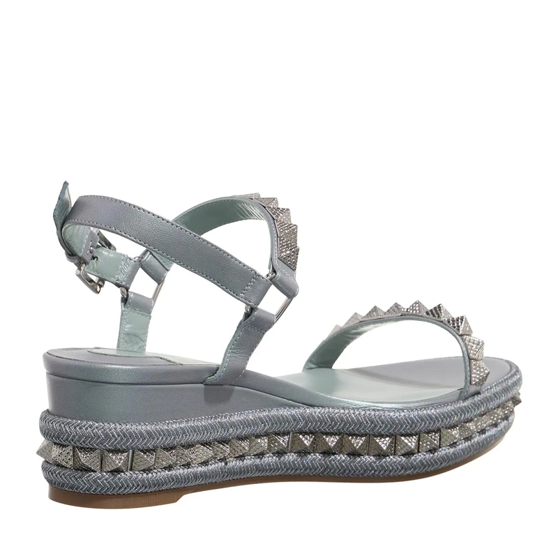 Christian Louboutin Sandaletten mit Absatz Pyrackou Espadrilles 60mm Manuka(Image 4)