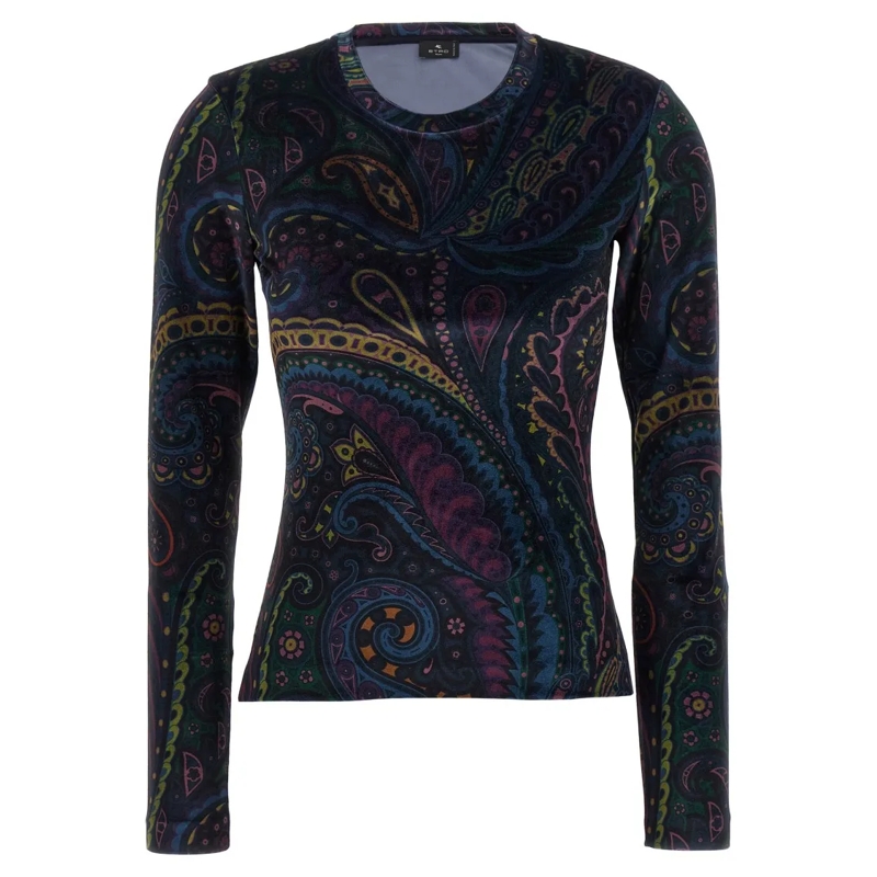 Etro Pullover Chenille Sweater Multicolor