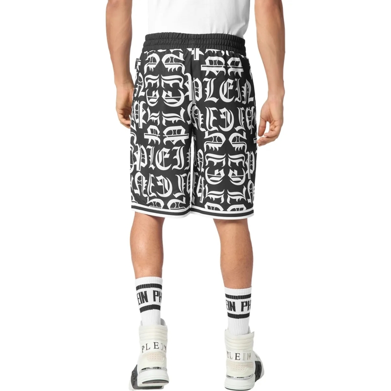 Philipp Plein Jogginghose Diese Jogging Korb Shorts Gothic Plein ist entworf schwarz(Image 2)