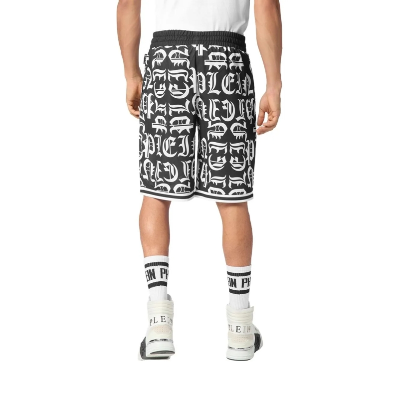 Philipp Plein Jogginghose Diese Jogging Korb Shorts Gothic Plein ist entworf schwarz(Image 3)
