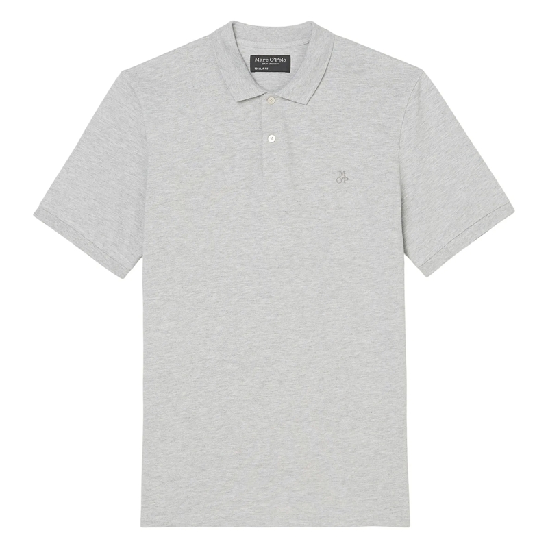Marc O´Polo Poloshirt Small-Logo 1er Pack grau
