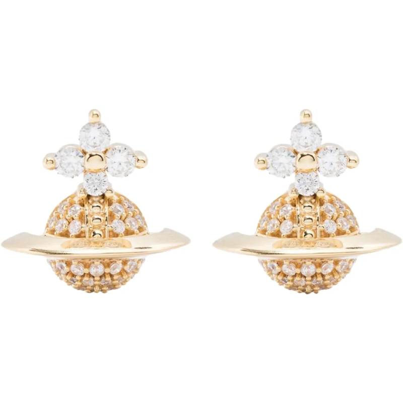 Vivienne Westwood Créoles Bijoux Goldwhite weiß