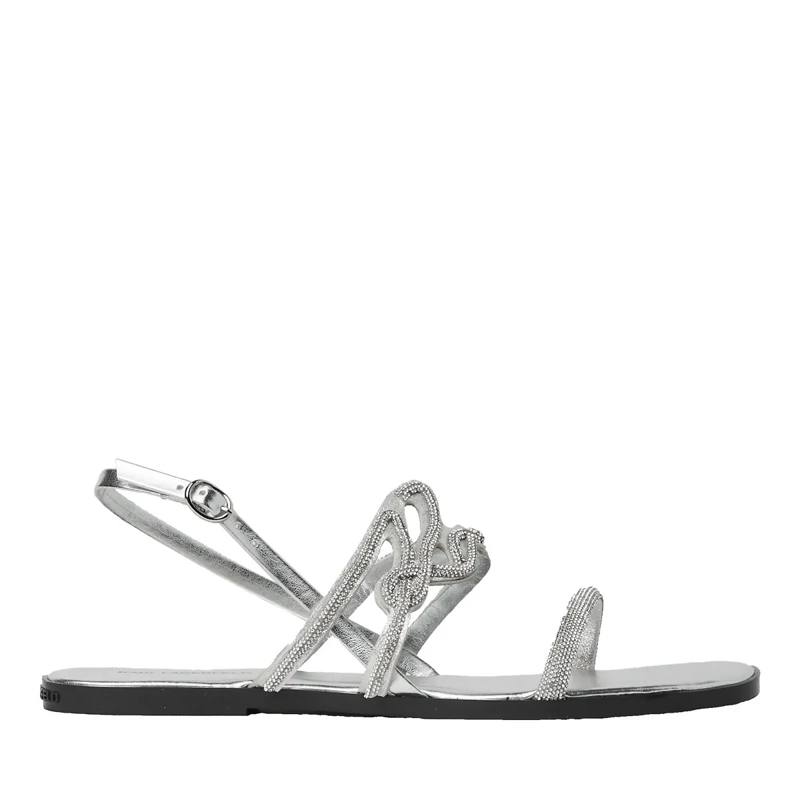 Karl Lagerfeld Sandalen Olympia Karl Signia Slide Heavy Glitter Silver(Image 7)
