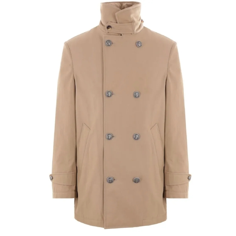 Brunello Cucinelli Daunenjacke Double-Breasted Down Jacket Brown