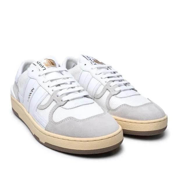 Lanvin Low-Top Sneaker - White Leather Blend Sneakers - Gr. 36 (EU) - in Weiß - für Damen