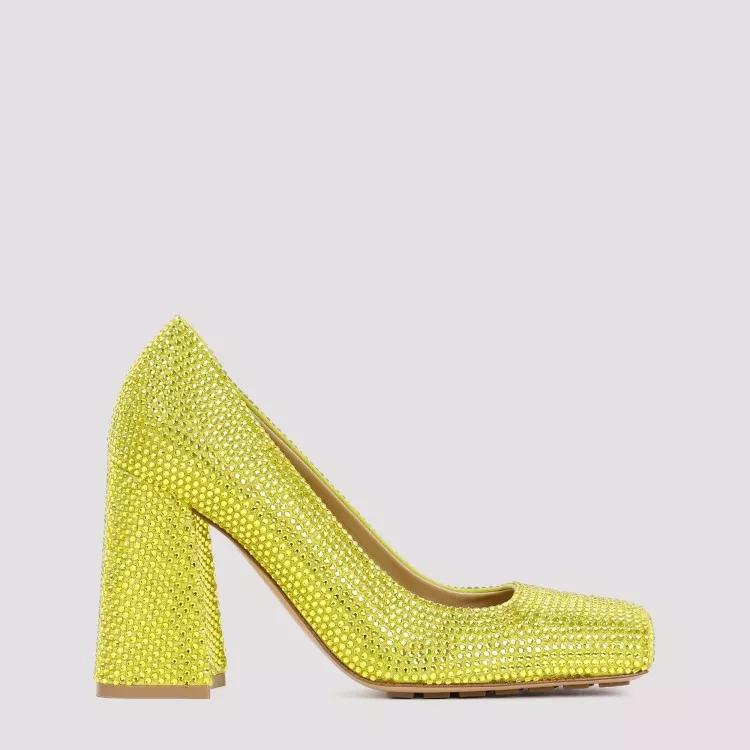 Thumbnail - Bottega Veneta Hohe Schuhe - Kiwi Green Tower Pumps - Gr. 38 (EU) - in Grün - für Damen