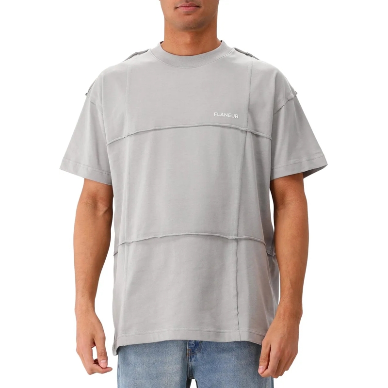 Flâneur T-shirt Cut & Sew T-Shirt | Concrete Grey grau