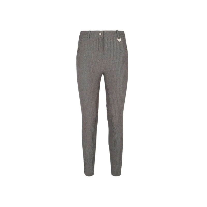 Burberry  Slim Fit Herringbone Trousers Grey
