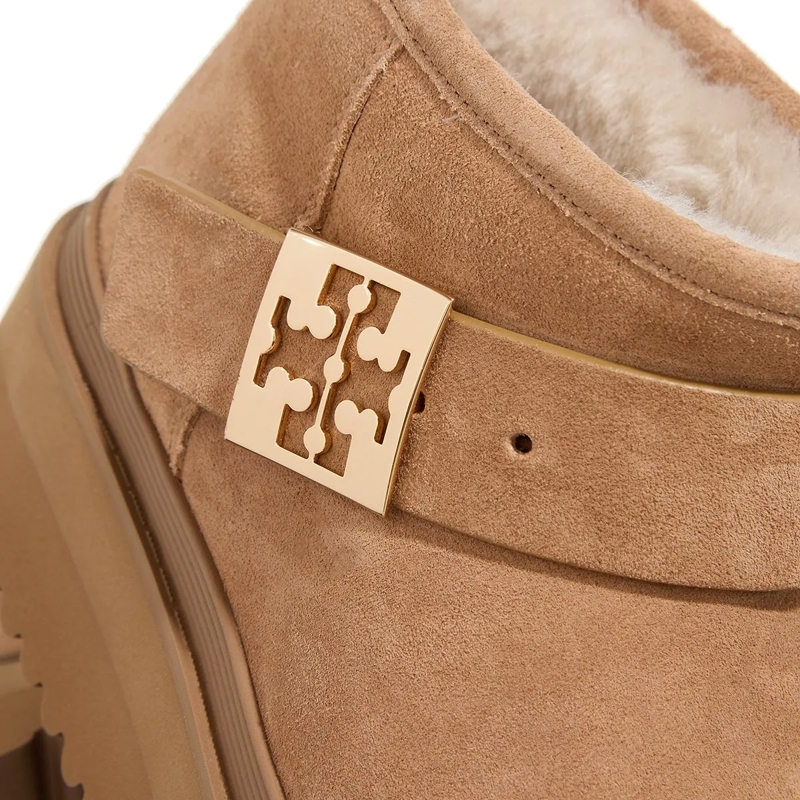 Tory Burch Enkele laarsjes Mellow Shearling Platform Boot Light Chestnut / Gold(Image 4)